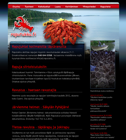 Raputukku kotisivut